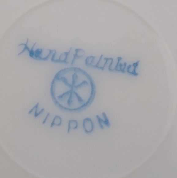 Nippon Antique Cherry Blossom Gold Moriage Bread Butter Plates Set 6 Maruki Vtg - Picture 15 of 16